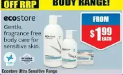 Chemist Warehouse ecostore Ultra Sensitive Range offer