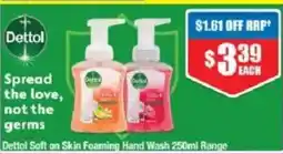 Chemist Warehouse Dettol Soft on Skin Foaming Hand Wash offer