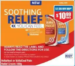 Chemist Warehouse VoltaHeat or VoltaCool Pain Relief Cream offer
