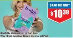 Chemist Warehouse Boddi By Marzena In The Buff Body Wax Strips Sensitive Beach Coconut offer