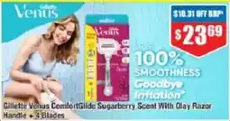 Chemist Warehouse Gillette Venus ComfortGlide Sugarberry Scent With Olay Razor offer