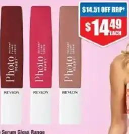 Chemist Warehouse Revlon Photo Ready Serum Gloss Range offer