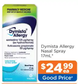Good Price Pharmacy Dymista Allergy Nasal Spray offer