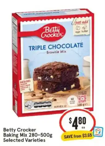 Betty Crocker Baking Mix Selected Varieties