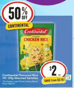 IGA Continental Flavoured Rice offer