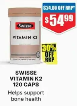 Chemist Warehouse Swisse Vitamin K2 offer