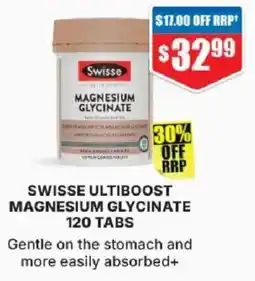 Chemist Warehouse Swisse Ultiboost Magnesium Glycinate offer