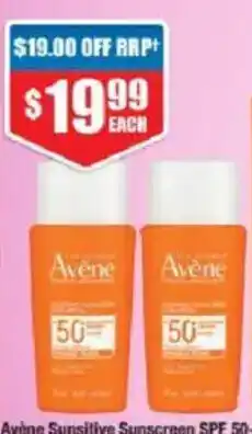 Chemist Warehouse Avene Sensitive Sunscreen SPF 50 offer