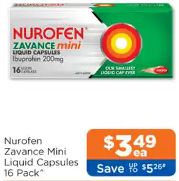 Good Price Pharmacy Nurofen Zavance Mini Liquid Capsules offer