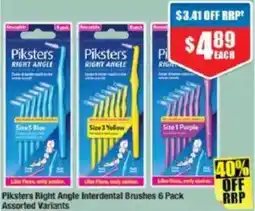 Chemist Warehouse Piksters Right Angle Interdental Brushes Assorted Variants offer