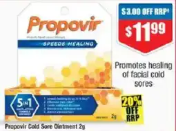 Chemist Warehouse Propovir Cold Sore Ointment offer