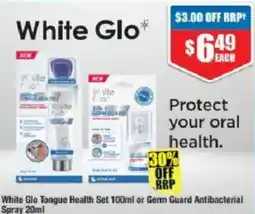 Chemist Warehouse White Glo Tongue Health Set or Germ Guard Antibacterial Spray offer