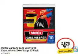 IGA Multix Garbage Bags Drawtight offer