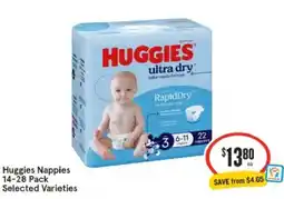 IGA Huggies Nappies offer