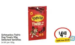 IGA Schmackos Twirlz Dog Treats Selected Varieties offer