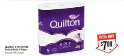 IGA Quilton 3 Ply White Toilet Rolls offer