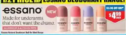 Chemist Warehouse Essano Natural Deodorant Roll On offer