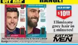Chemist Warehouse Just for Men Moustache & Beard Colour offer