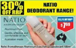 Chemist Warehouse Natio Aromatherapy Aluminium Free Roll-On Deodorant offer