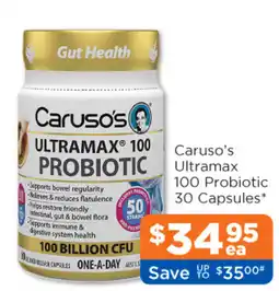 Good Price Pharmacy Caruso's Ultramax 100 Probiotic offer