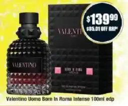 Chemist Warehouse Valentino Uomo Born In Roma intense 100ml edp offer