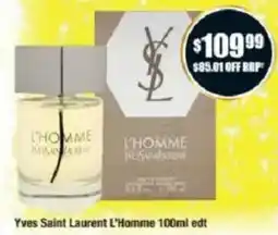 Chemist Warehouse Yves Saint Laurent L'Homme offer