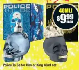 Chemist Warehouse Police To Be for Him or King 40ml edt offer