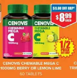 Chemist Warehouse Cenovis Chewable Mega C offer