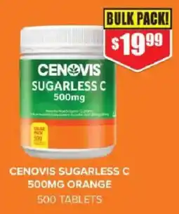 Chemist Warehouse Cenovis Sugarless C 500mg offer