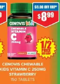 Chemist Warehouse Cenovis chewable kids vitamin c offer