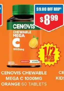 Chemist Warehouse Cenovis chewable mega c offer