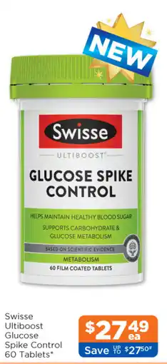 Good Price Pharmacy Swisse Ultiboost Glucose Spike Control offer