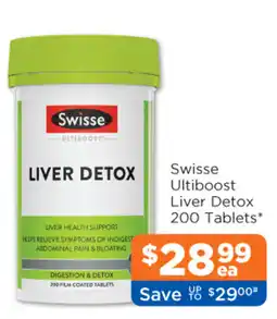 Good Price Pharmacy Swisse Ultiboost Liver Detox offer