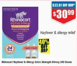 Chemist Warehouse Rhinocort Hayfever & Allergy Extra Strength offer
