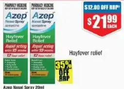 Chemist Warehouse Azep Nasal Spray offer