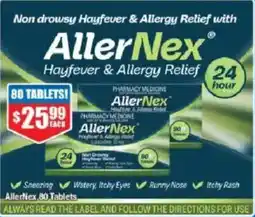 Chemist Warehouse AllerNex Hayfever & Allergy Relief offer