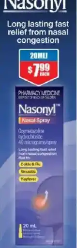 Chemist Warehouse Nasonyl Nasal Spray offer