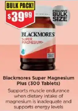 Chemist Warehouse Blackmores Super Magnesium Plus offer