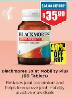 Chemist Warehouse Blackmores Joint Mobility Plus offer
