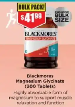 Chemist Warehouse Blackmores Magnesium Glycinate offer