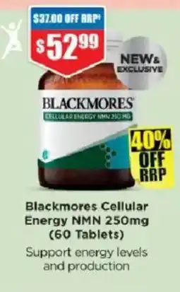 Chemist Warehouse Blackmores Cellular Energy NMN 250mg offer