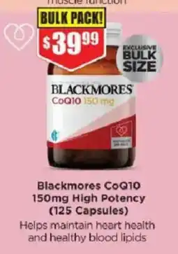 Chemist Warehouse Blackmores CoQ10 offer