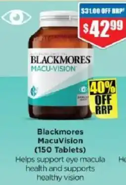 Chemist Warehouse Blackmores MacuVision offer