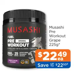 Good Price Pharmacy Musashi Pre Workout offer