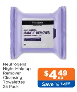 Good Price Pharmacy Neutrogena Night Makeup Remover Cleansing Towelettes offer
