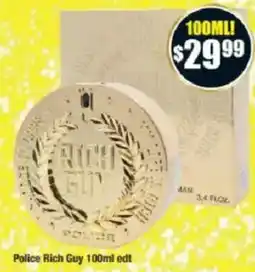 Chemist Warehouse Police Rich Guy 100ml edt offer