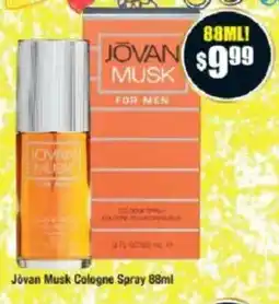 Chemist Warehouse Jovan Musk Cologne Spray offer