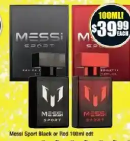 Chemist Warehouse Messi Sport Black or Red offer