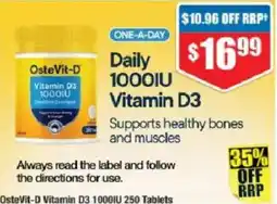 Chemist Warehouse OsteVit-D Vitamin D3 1000IU offer