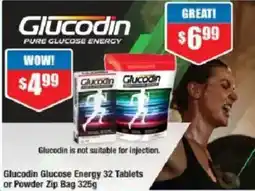 Chemist Warehouse Glucodin Glucose Energy 32 Tablets or Powder Zip Bag offer